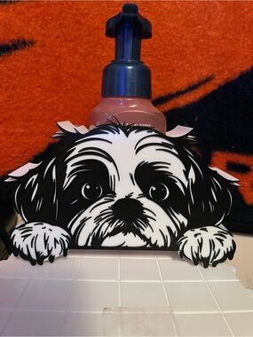 Shih Tzu bath and body works soap holder